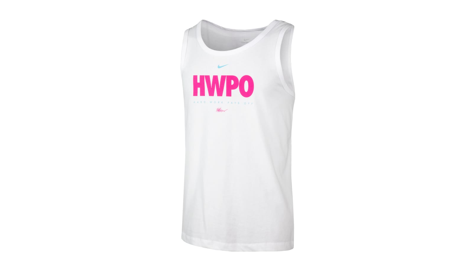 Nike Dri FIT Mat Fraser HWPO Training Tank White Pink Rogue